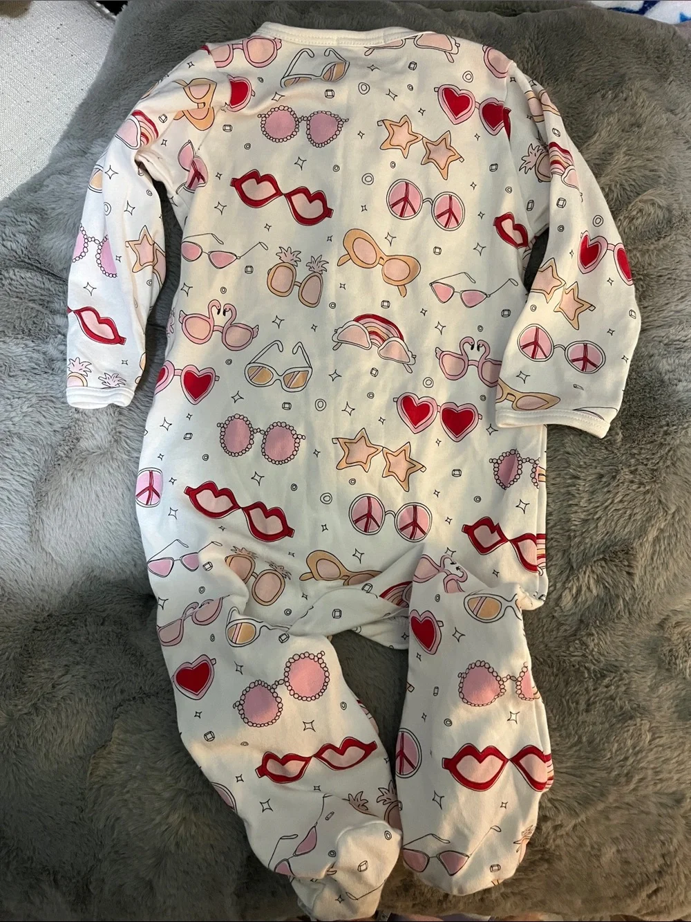 Baby Noomie Pink Shades Footie PJs